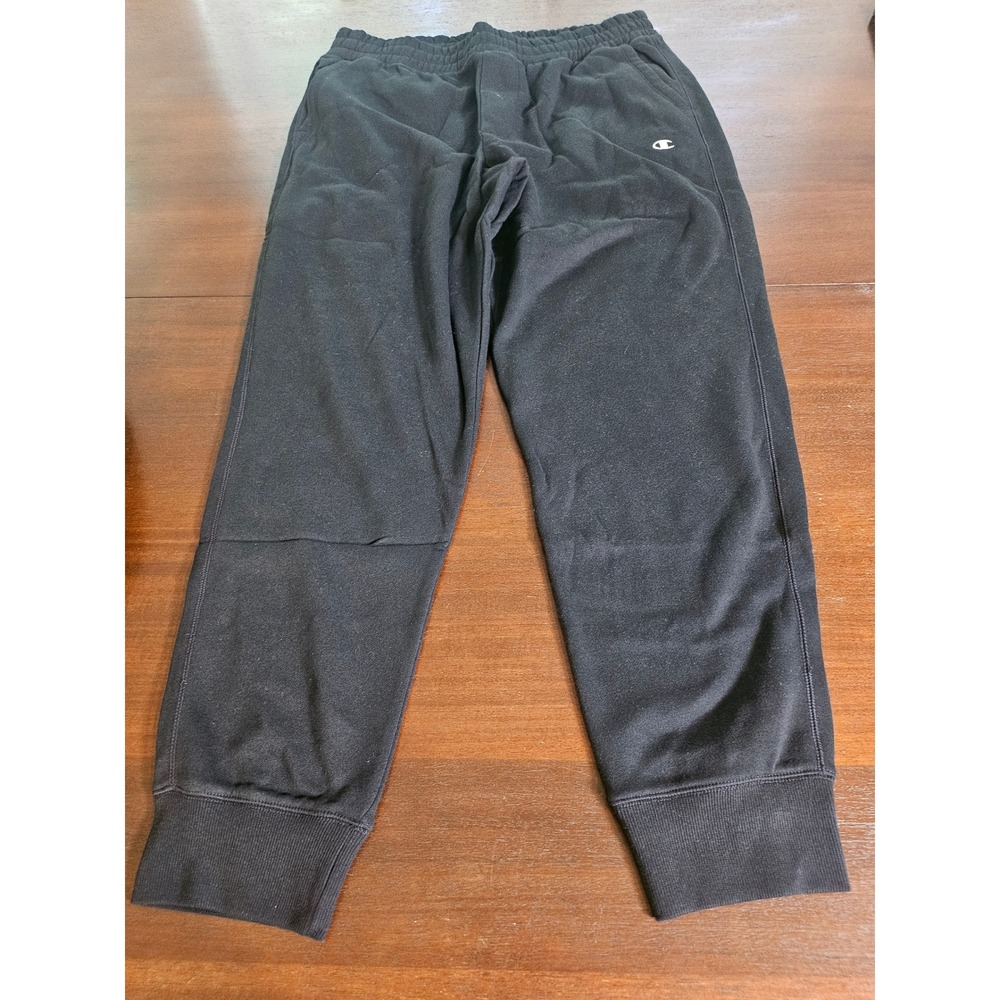 Champion Sweatpants Mens XL Black Originals Fleece Joggers AO700 BK